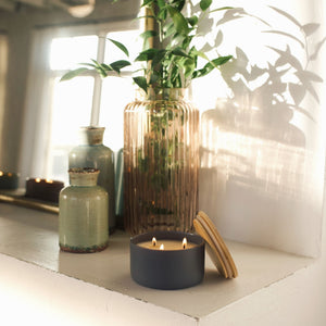Charcoal + Sandalwood 3-Wick Resilience Soy Candle