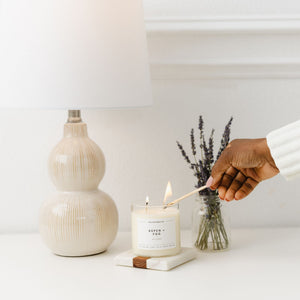 Aspen + Fog Glass Tumbler Soy Candle - Calyan Wax Co.