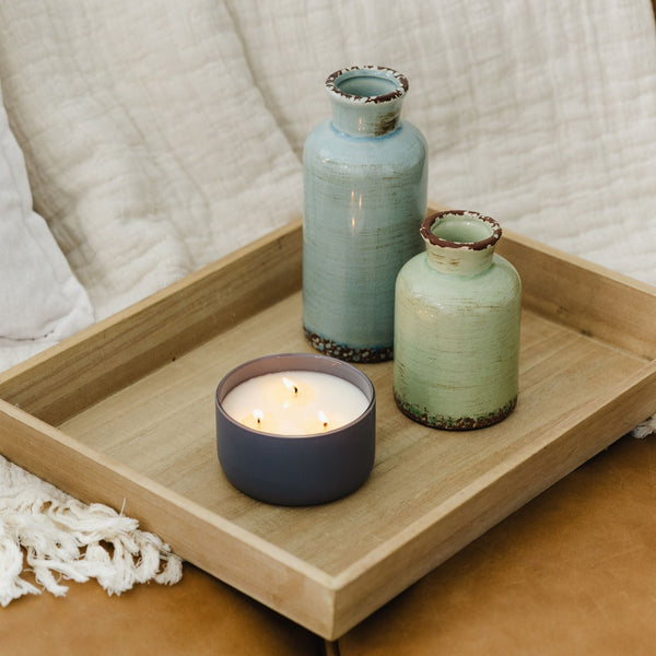 Charcoal + Sandalwood 3 - Wick Resilience Soy Candle - Calyan Wax Co.