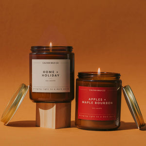 Home + Holiday Amber Jar Soy Candle - Calyan Wax Co.