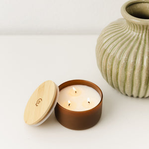 Mahogany + Cashmere 3 - Wick Resilience Soy Candle - Calyan Wax Co.