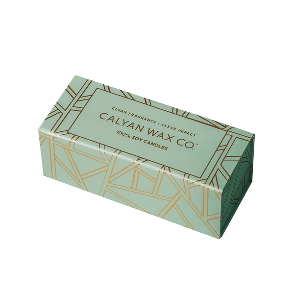 Mini Amber Jar Holiday Gift Set Soy Candle - Calyan Wax Co.