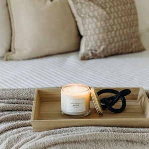 Oakmoss + Amber 3 - Wick Clear Glass Tumbler Soy Candle - Calyan Wax Co.