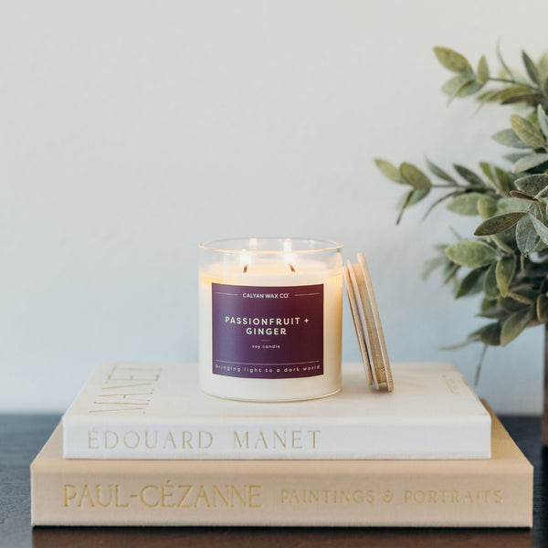 Passionfruit + Ginger Glass Tumbler Soy Candle - Calyan Wax Co.
