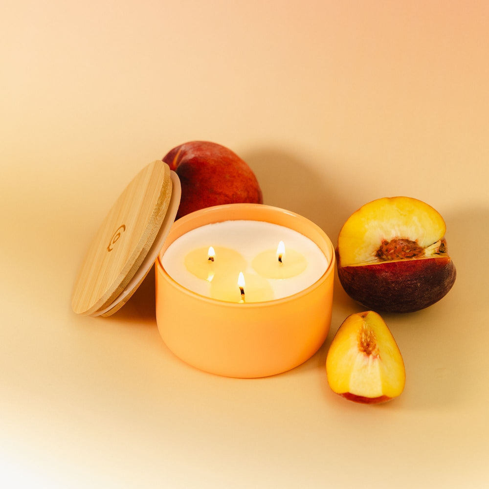 Peach + Nectar Resilience Series Soy Candle - Calyan Wax Co.
