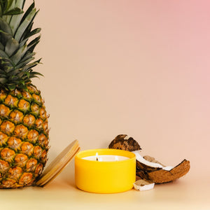 Pineapple + Coconut 3 - Wick Resilience Soy Candle | Seasonal Fragrance - Calyan Wax Co.