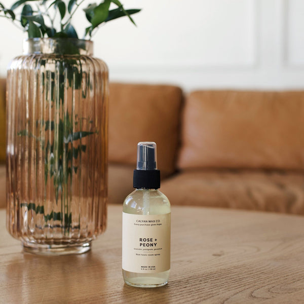 Rose + Peony Non - Toxic Room Spray - Calyan Wax Co.