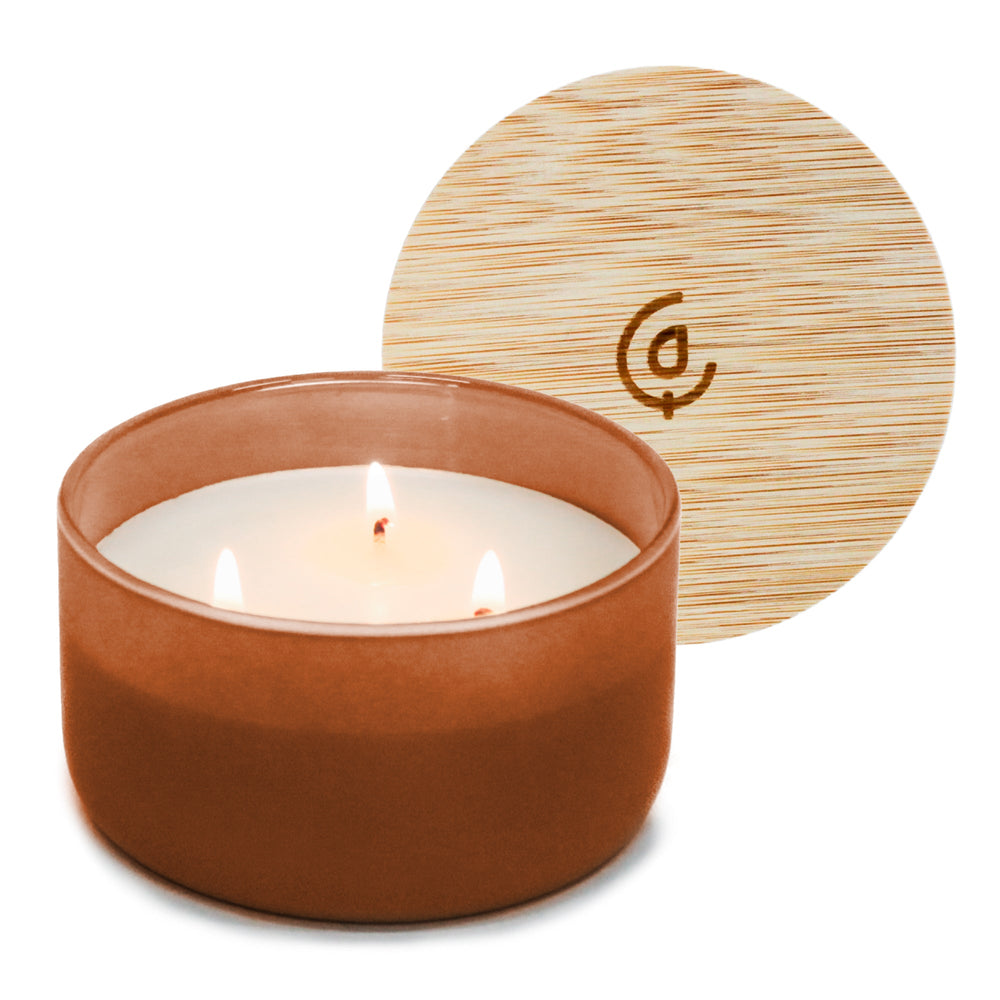 WAREHOUSE SALE - Chestnut + Oakwood 3-Wick Resilience Soy Candle - Calyan Wax Co.
